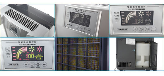 Electric Refrigerative Dehumidifier with 50L/Day Capacity and Automatic Humidistat Control